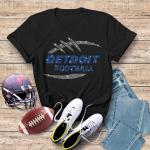Detroit Game Day Rhinestone T-Shirt, Trendy Football Season Tee, Unisex Cotton Shirt for Sundays, Women's Fall Sweater, Funny Sports Shirt