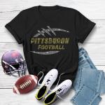 Pittsburgh Game Day Rhinestone T-Shirt, Comfort Sport Shirt for Football Season, Trendy Fan Tee-Shirt, Unisex Sunday Day Games Sweatshirt