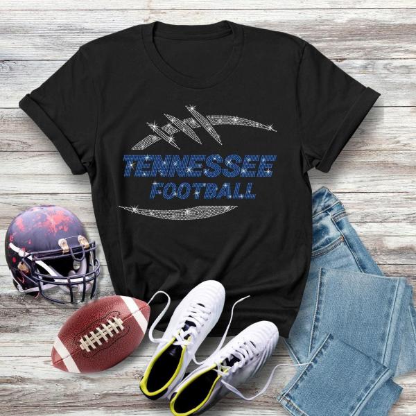 Tennessee Game Day Rhinestone T-Shirt, Football Gameday Tee, Mascot Game Day Tailgate Shirt, Retro Vintage Aesthetic Shirt, Gift for Her