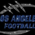 Los Angeles Game Day Rhinestone T-Shirt, Football Tee Shirt, Bling Design Shiny Chic Shirt, Trendy Retro Fan Gift, For Your Loving One