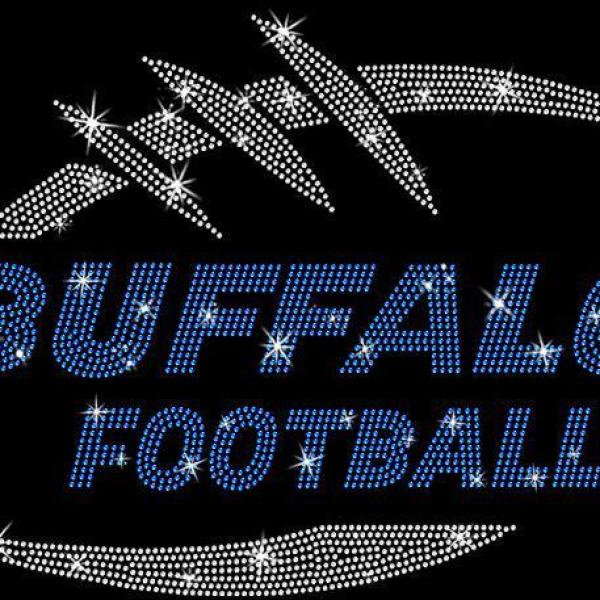 Buffalo Game Day Rhinestone T-Shirt, Football Mom Dad Tee Shirt, Super Bowl Party Sweatshirt, Sport Outfit, Christmas Gift for Her