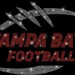 Tampa Bay Game Day Rhinestone T-Shirt, Bling Football Season Shirt, Sport Shirt for Mom or Dad, Retro Glittering Unisex Cotton Shirt
