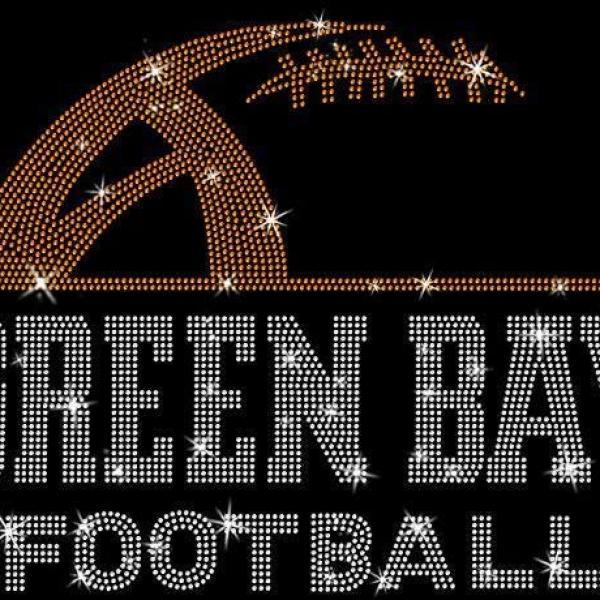 Green Bay Rhinestone Sunday Football T-Shirt, Football Fan Game Day Shirt, Football Sweater Hoodie  Shirt, Gift for her, For Him