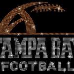 Tampa Bay Rhinestone Sunday Football T-Shirt, Eye Catching Design Sport Tee, Trendy Retro Glittering Shirt, Gift for Your Loving One