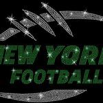 New York Game Day Rhinestone T-Shirt, Football Season Shirt, Sunday Football Fan Gifts, Funny Christmas Mom and Dad Shirt Gift