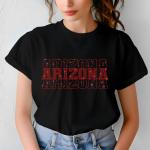 Arizona Rhinestone Football Shirt, Shine Bright and Show Your Team with This Stylish, High-Quality Design, Perfect for Game Days & Tailgates