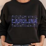 Carolina Rhinestone Football Shirt, Shine Bright and Show Your Team with This Stylish, High-Quality Design, Perfect for Game Days &Tailgates