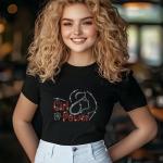 Girl Power Rhinestone T-Shirt, Women’s Day Sparkling Tee, Feminist Empowerment Shirt, Gift for Her, Stylish Women’s Rights T-Shirt, Mom Gift