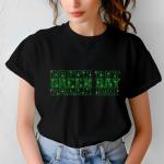 Green Bay Rhinestone Football Shirt, Shine Bright and Show Your Team with This Stylish, High-Quality Design, Perfect for Game Days&Tailgates