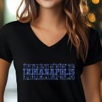 Indianapolis Rhinestone Football Shirt, Shine Bright and Show Your Team with This Stylish, Perfect for Game Days & Tailgates