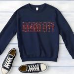 Kansas City Rhinestone Football Shirt, Shine Bright and Show Your Team with This Stylish, Quality Design, Perfect for Game Days & Tailgates