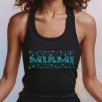 Miami Rhinestone Football Shirt, Shine Bright and Show Your Team with This Stylish, High-Quality Design, Perfect for Game Days & Tailgates