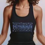 Pittsburgh Rhinestone Football Shirt, Shine Bright and Show Your Team with This Stylish, Quality Design, Perfect for Game Days & Tailgates