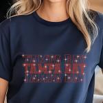 Tampa Bay Rhinestone Football Shirt, Shine Bright and Show Your Team with This Stylish, High-Quality Design, Perfect for Game Days&Tailgates