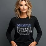 Indianapolis Football Rhinestone Shirt –Sparkling Fan Apparel Stylish T-shirt, Sweatshirt, Hoodie, V-Neck, Perfect for Game Day & Team Pride