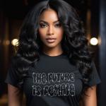 The Future Is Female Rhinestone T-Shirt, Women’s Day Sparkling Tee, Gift for Her, Stylish Women’s Rights T-Shirt, Mom Gift, Valentine Day