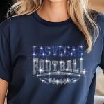 Las Vegas Football Rhinestone Shirt – Sparkling Fan Apparel! Stylish T-shirt, Sweatshirt, Hoodie, V-Neck, Perfect for Game Day & Team Pride