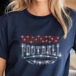 Washington Rhinestone Football, Game Day, Football Fan Shirt, Bling Team Trendy Shirt, Glitter Sunday Fashion, Game Day Chic Shirt
