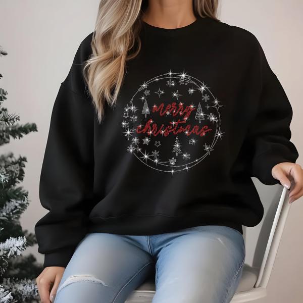 Merry Christmas Ornamets! Celebrate with Fun Xmas T-Shirt, Perfect Gift for Family & Friends, Gift for Noel, Unique Design Santa Hat Shirt