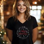 Merry Christmas Ornamets! Celebrate with Fun Xmas T-Shirt, Perfect Gift for Family & Friends, Gift for Noel, Unique Design Santa Hat Shirt