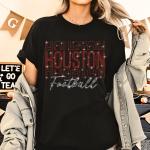 Houston Rhinestone Sparkling Gameday T-Shirt, Football Funny Fan Shirt, Unisex Super Soft and Comfortable Shirt, Fan Gift For Women or Men