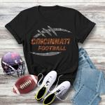 Cincinnati Game Day Rhinestone T-Shirt, Football Game Day Apparel, Tailgating Game Day Shirt,  Soft Cotton Shirt, Sports Gift for Her