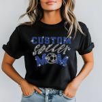Personalized Soccer Mom Rhinestone Shirt, Custom Soccer Mom Shirt, Fall Soccer Season Shirt, Custom Soccer Shirt, Soccer Team Gift Shirt