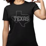Texas State Rhinestone T-Shirt, Texas Fair Shirt, Texas Shirt, Texan Tee, Texas State Shirt, Texas Lovers Shirt, Texas Shirt, Texas Map Tee