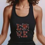 Love Doctor Rhinestone T-Shirt, Sparkling Valentine’s Day Tee, Women’s Glitter Love Shirt, Romantic T-shirt, Unique Gift Idea for Her