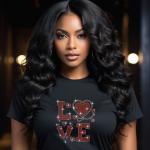 Love Doctor Rhinestone T-Shirt, Sparkling Valentine’s Day Tee, Women’s Glitter Love Shirt, Romantic T-shirt, Unique Gift Idea for Her