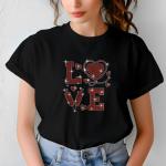 Love Doctor Rhinestone T-Shirt, Sparkling Valentine’s Day Tee, Women’s Glitter Love Shirt, Romantic T-shirt, Unique Gift Idea for Her