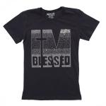 Religious I am Blessed Rhinestone Bling T-Shirt, Inspired Christian Shirt, Cute Cross Shirt, Truth and Love Clothing, Christian Mom Tee