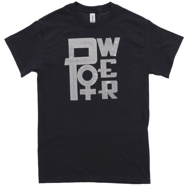 Woman & Girl Power Rhinestone T-Shirt, Strong Women Shirt, Inspirational Tee-Shirt For Women, Good Positive Vibes Shirt, Boss Lady Gift