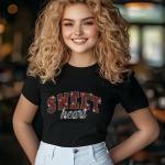 Sweetheart Rhinestone T-Shirt, Sparkling Valentine’s Day Tee, Women’s Glitter Love Shirt, Romantic T-shirt, Unique Gift Idea, Gift for Her