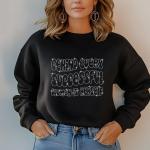 Behind Every Successful Woman Herself Rhinestone T-Shirt, Women’s Day Sparkling Tee, Gift for Her, Stylish Women’s Rights T-Shirt, Mom Gift