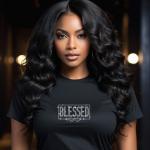Blessed Mom Rhinestone T-Shirt, Sparkling Mom Shirt, Mother's Day Gift, Stylish Mom Tee, Gift for Her, Casual Glam Shirt for Women