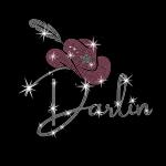 Darlin Rhinestone Shirt, Country Shirt, Cowgirl Shirt, Southern Shirt, Southern Woman, Concert Shirt, Country Music Shirt, Darlin Shirt
