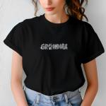 Grandma Rhinestone T-Shirt, Paw Print Sparkle Tee, Pet Lover Gift for Her, Sparkling Mom Shirt, Mother's Day Gift, Gift for Her