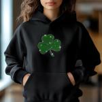 Shamrock Rhinestone T-Shirt - Sparkling St. Patrick's Day Tee for Women, Sparkling Mom Shirt, Gift for Her