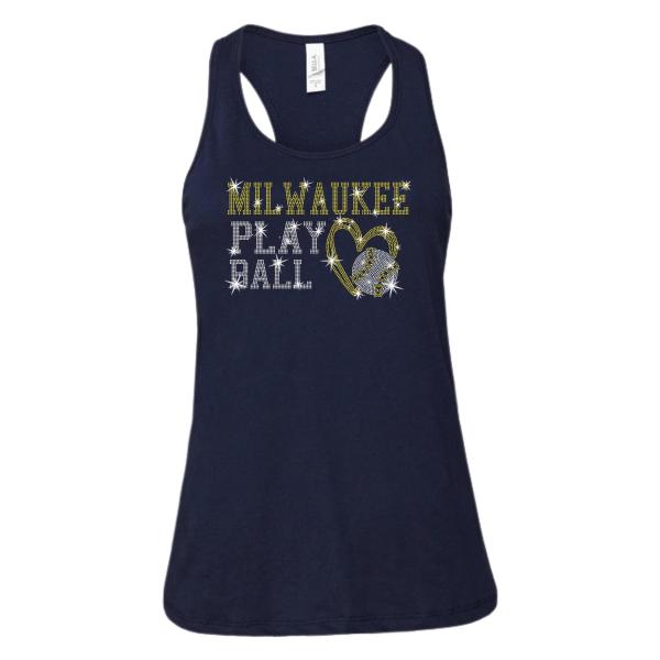 Milwaukee Rhinestone Baseball Shirt, Baseball Champion Shirt, Cute Women Baseball Outfit, Game Day Athletic Chic Unisex Shirt