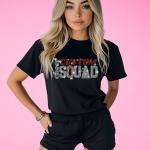 Personalized Cheer Squad Rhinestone Shirt, Custom Sports Tee, Bling Cheer Mom, Custom Spirit Wear, Cheer Team Gift Shirt, Custom Cheer Shirt