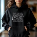 Delaware Rhinestone Football T-Shirt - Sparkly Game Day Tee for Fans, Tailgates & Sports Events - Game Day Gift for Football Lovers