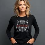 Chicago Hockey Rhinestone T-Shirt, Bling Sports Tee, Sparkling Hockey Shirt, Custom Team Apparel, Game Day Shirt, Gift for Fans