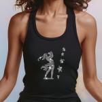 Bling Women Golfer Shirt, Rhinestone Golf Swing Tee, Sparkly Golf Apparel, Women's Golf Gift, Golf Tournament Outfit, Sports Fashion