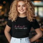 Darling This Is Just a Chapter T-Shirt – Inspirational Bling Tee, Motivational Sparkle Shirt, Rhinestone Graphic Tee, Uplifting Fashion
