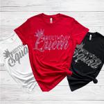 Birthday Queen and Squad Rhinestone Shirts, Glittering Unique Design Sweatshirt, Born Month & Christmas T-Shirt Gift Ideas for Best Friends
