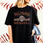 Baltimore Baseball Rhinestone T-Shirt, Teams Game Day Favorite Shirt, Unisex Soft-style Tee-Shirt for Sport Lovers, Baseball Enthusiast Gift