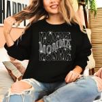 Momma Rhinestone T-Shirt, New Mama Memorial Shirt, Mother's Day Birthday Game Day Sports Tee-Shirt Gift for World's Best Moms Ever