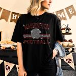 Washington Football Rhinestone T-Shirt, Sports Lovers Tee-Shirt, Unisex Men's Women's Sweatshirt, Fans Game Day Cheer Shirt, Team Mom Tee