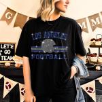 Los Angeles Football Rhinestone T-Shirt, Sports Team Tee, Unisex Tailgate Shirt, Game Day Apparel, Fan Gift Idea for Best Friends